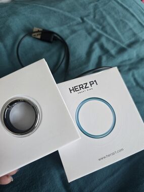 HERZ P1 Smart Ring in Silver SIZE 11